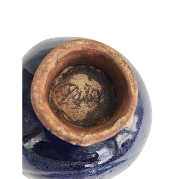 Handmade Beautiful Ornate Ceramic Bowl Dish Pottery Dinnerware Signed - Picture 5 of 5